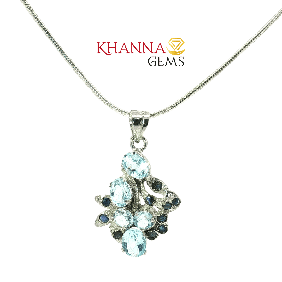 4.70/GM Blue Topaz Pendent - N0023