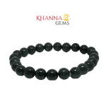Load image into Gallery viewer, Natural Black Hakik (Black Agate) 8MM Round Gemstone Beads - NOO6003