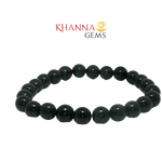 Load image into Gallery viewer, Natural Black Hakik (Black Agate) 8MM Round Gemstone Beads - NOO6003