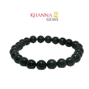 Natural Black Hakik (Black Agate) 8MM Round Gemstone Beads - NOO6003
