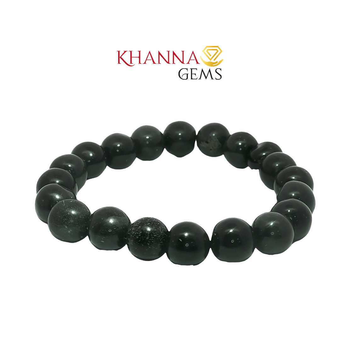 Premium Black Tiger Eye 10.11MM Round Gemstone Beads -  NOO6004