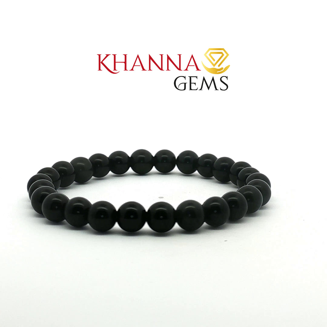 Natural Black Obsidian Bracelet