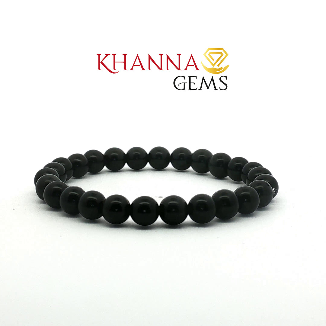 Natural Black Obsidian Bracelet