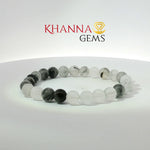 Load image into Gallery viewer, Natural Black Rutile Bracelet