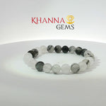 Load image into Gallery viewer, Natural Black Rutile Bracelet