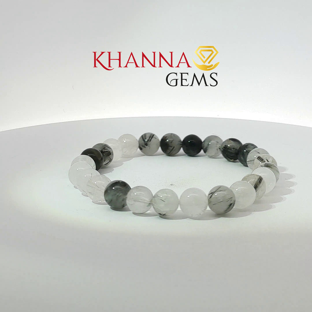 Natural Black Rutile Bracelet
