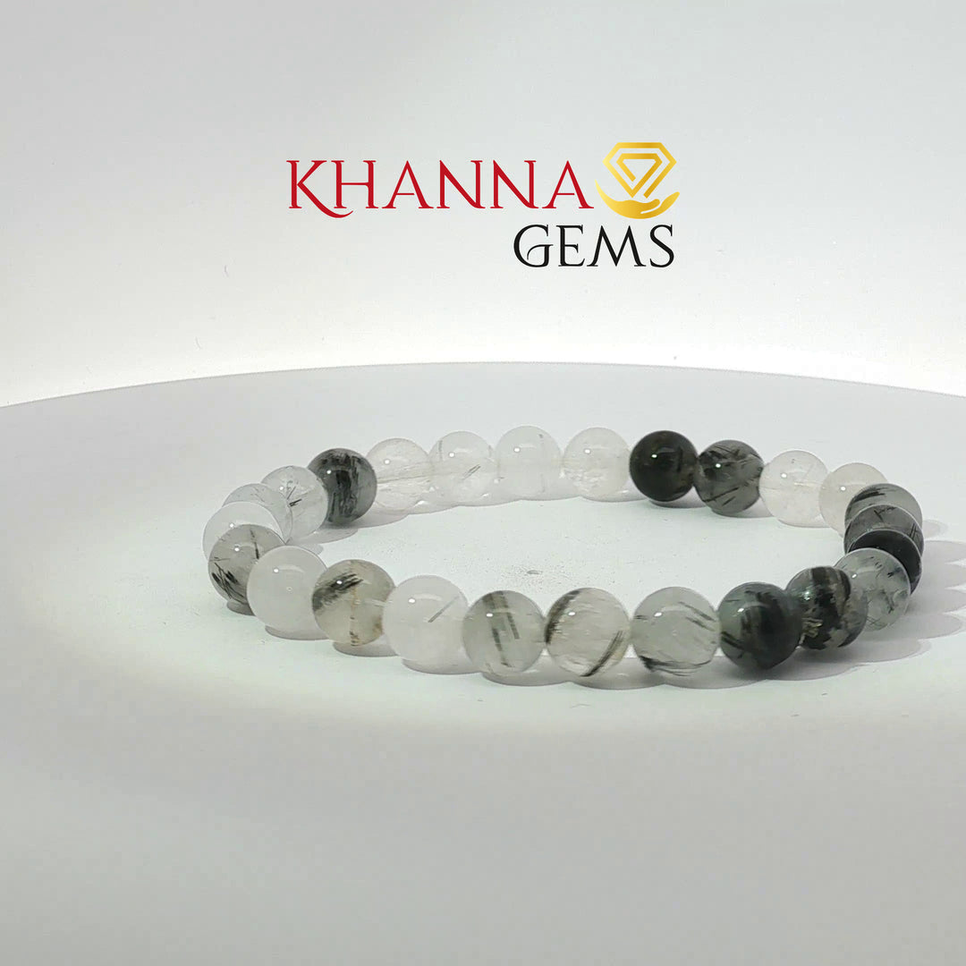 Natural Black Rutile Bracelet