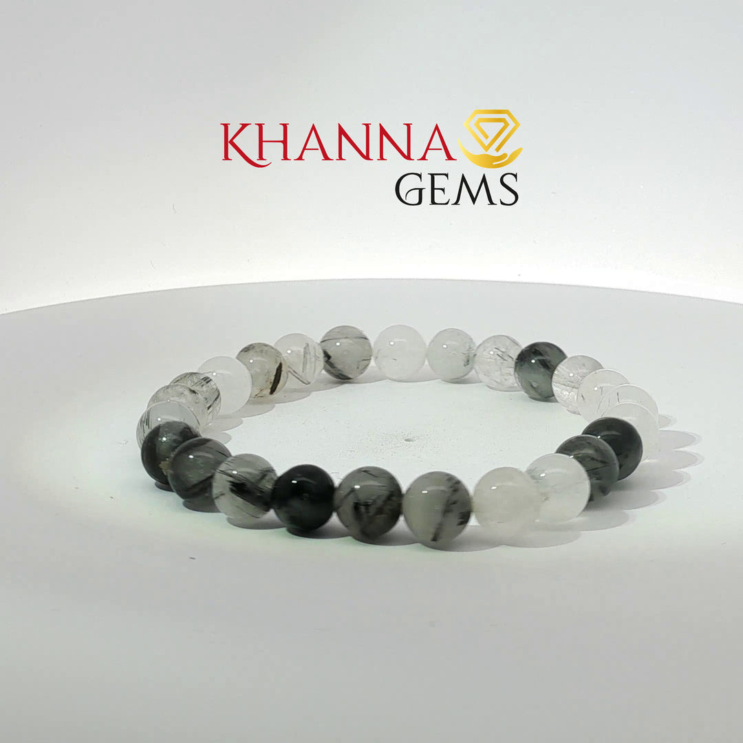Natural Black Rutile Bracelet