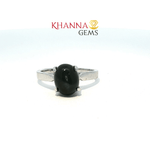Load image into Gallery viewer, 2.68/GM  BLACK STAR RING Earrings - G0599