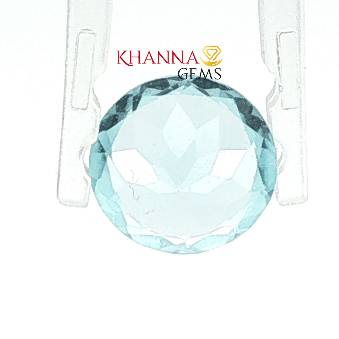 3.32/CT Natural Certified Blue Topaz Gemstone -138032
