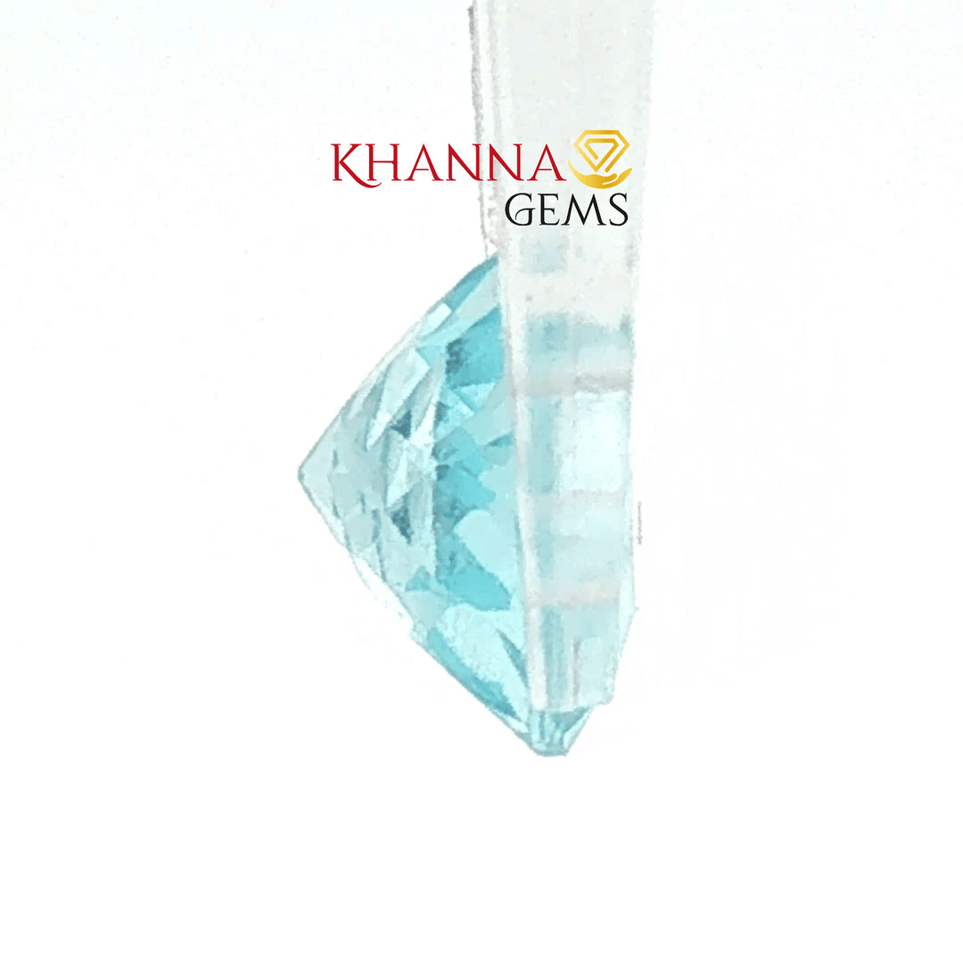 3.32/CT Natural Certified Blue Topaz Gemstone -138032