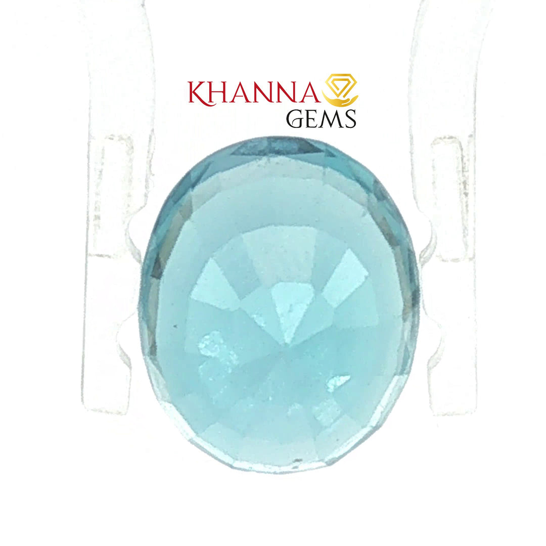 5.5/CT Natural Certified Blue Topaz Gemstone -88420