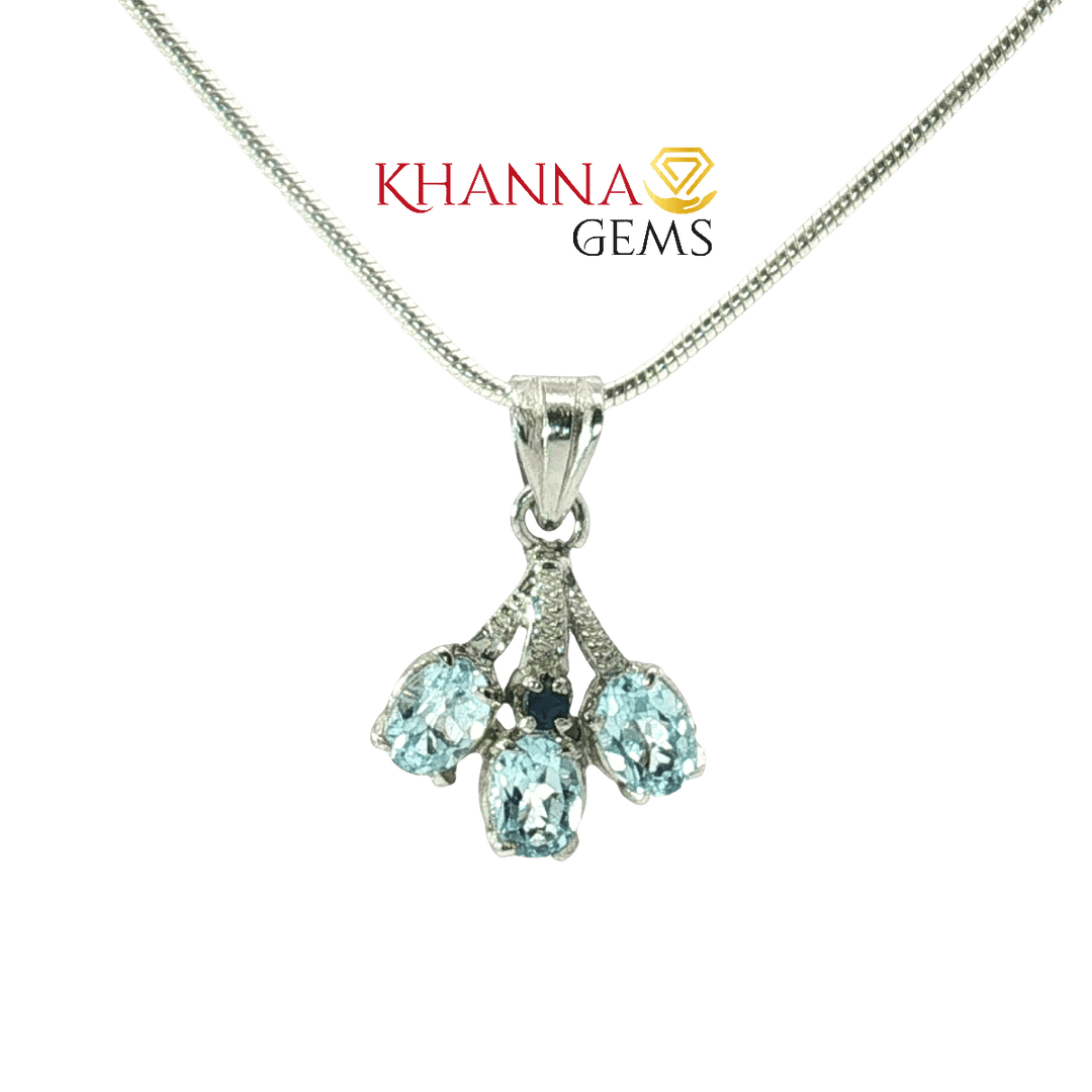 3.30/GM Blue Topaz Pendent - N0039