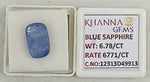 Load image into Gallery viewer, 6.78/CT Natural Blue Sapphire with Govt Lab Certificate-12313D49913