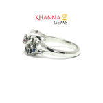 Load image into Gallery viewer, 3.86/GM  BLUE SAPPHIRE RUBY RING Earrings - G0595