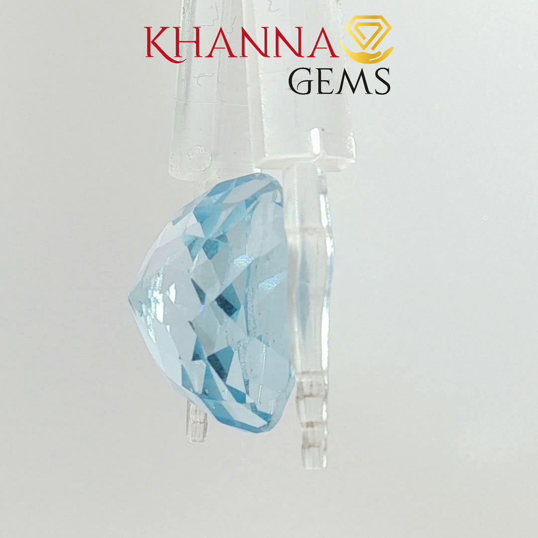 37.18/CT Natural Blue Topaz Stone with Govt Lab Certificate-113773