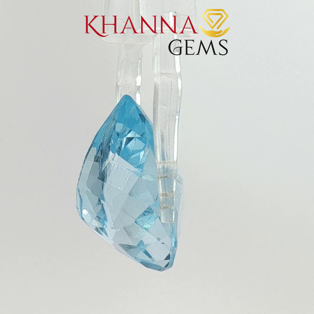 28.49/CT Natural Blue Topaz Stone with Govt Lab Certificate-113775
