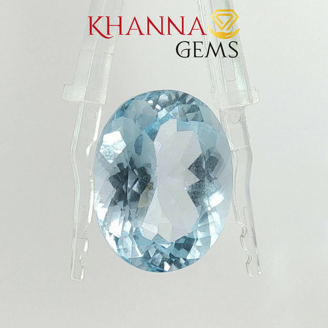 36.19/CT Natural Blue Topaz Stone with Govt Lab Certificate-114116