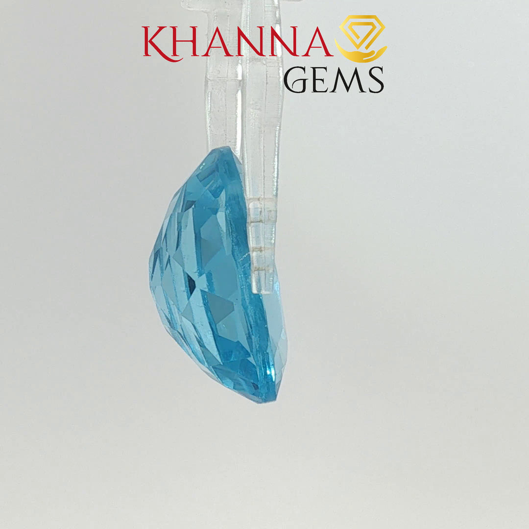 23.17/Carat Natural Blue Topaz Stone with Govt Lab Certificate-114117