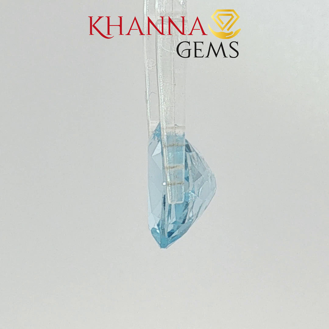 5.51/CT Natural Blue Topaz Stone With Govt Lab Certificate-124649