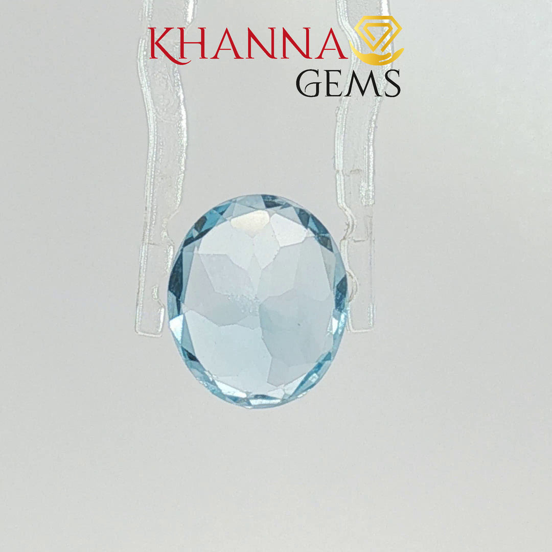 5.16/CT Natural Blue Topaz Stone with Govt Lab Certificate-124657