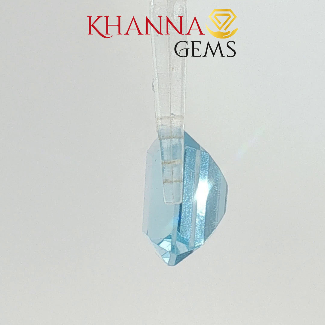 6.08/CT Natural Blue Topaz Stone with Govt Lab Certificate-124661