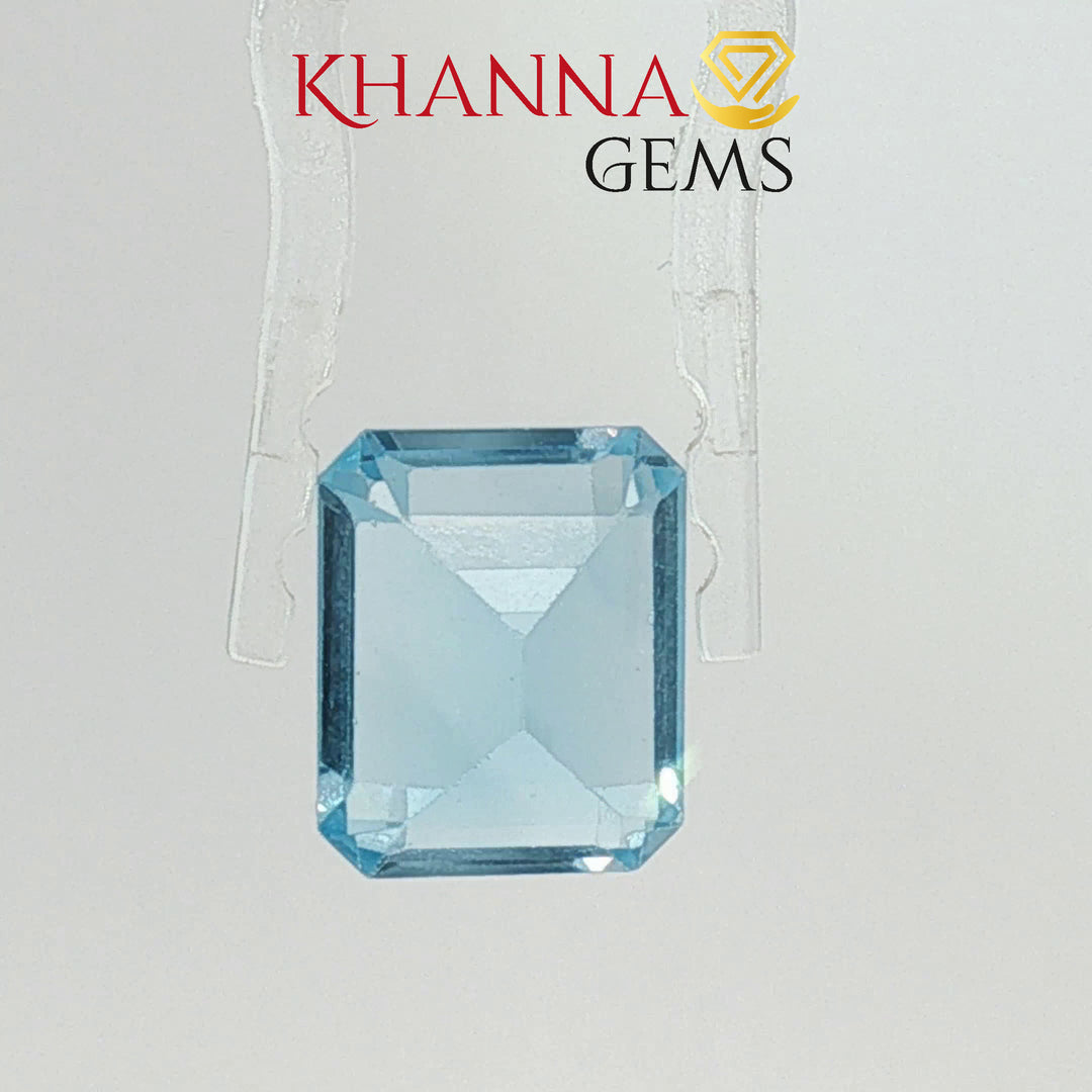 6.08/CT Natural Blue Topaz Stone with Govt Lab Certificate-124661