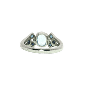 3.20/GM  BLUE TOPAZ BLUE SAPPHIRE RING Earrings - G0693