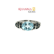 3.90/GM  BLUE TOPAZ ONYX RING Earrings - G0690