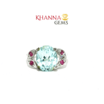 Load image into Gallery viewer, 3.94/GM  BLUE TOPAZ RUBY RING Earrings - G0630