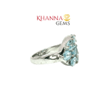 Load image into Gallery viewer, 6.54/GM  BLUE TOPAZ ZIRCON RING Earrings - G0626