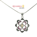 Load image into Gallery viewer, 7.40/GM Blue Sapphire Ruby Opal Pendent - N0014