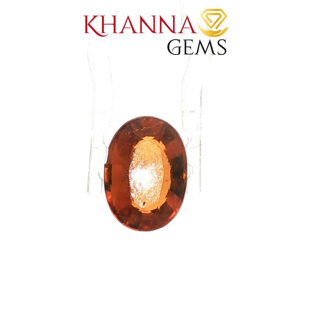 4.57/Carat Natural Hessonite Stone with Govt. Lab Certificate-88451