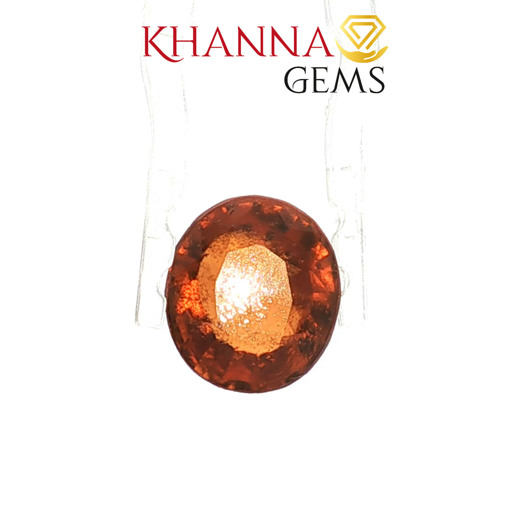 4.75/Carat Natural Hessonite Stone with Govt. Lab Certificate- 91996