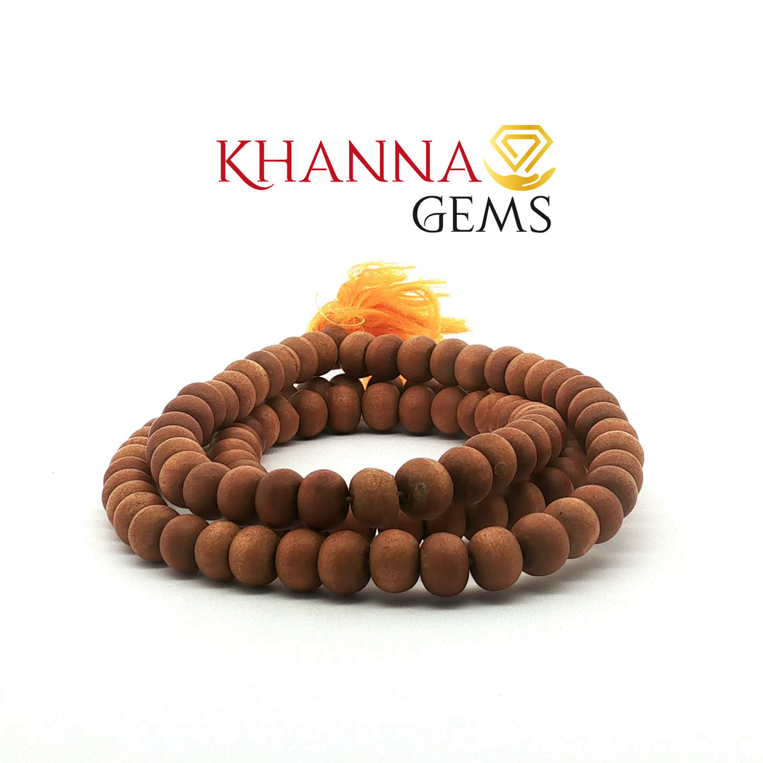 WHITE CHANDAN MALA - KG01
