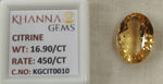 Load image into Gallery viewer, 16.90/Carat Natural Triangular Citrine Stone-450
