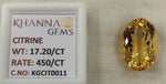 Load image into Gallery viewer, 17.20/Carat Natural Triangular Citrine Stone-450
