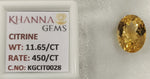 Load image into Gallery viewer, 11.65/Carat Natural Triangular Citrine Stone-450
