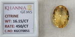 Load image into Gallery viewer, 16.15/Carat Natural Triangular Citrine Stone-450
