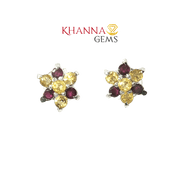 3.40/GM Royal Citrine-Garnet Earrings - G0039