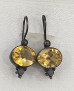 Load image into Gallery viewer, 4.40/GM CITRINE SILVER  EAR RING  (525.00)
