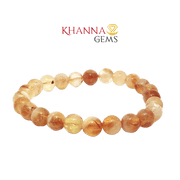 Premium Citrine 8MM Round Gemstone Beads - NOO6005