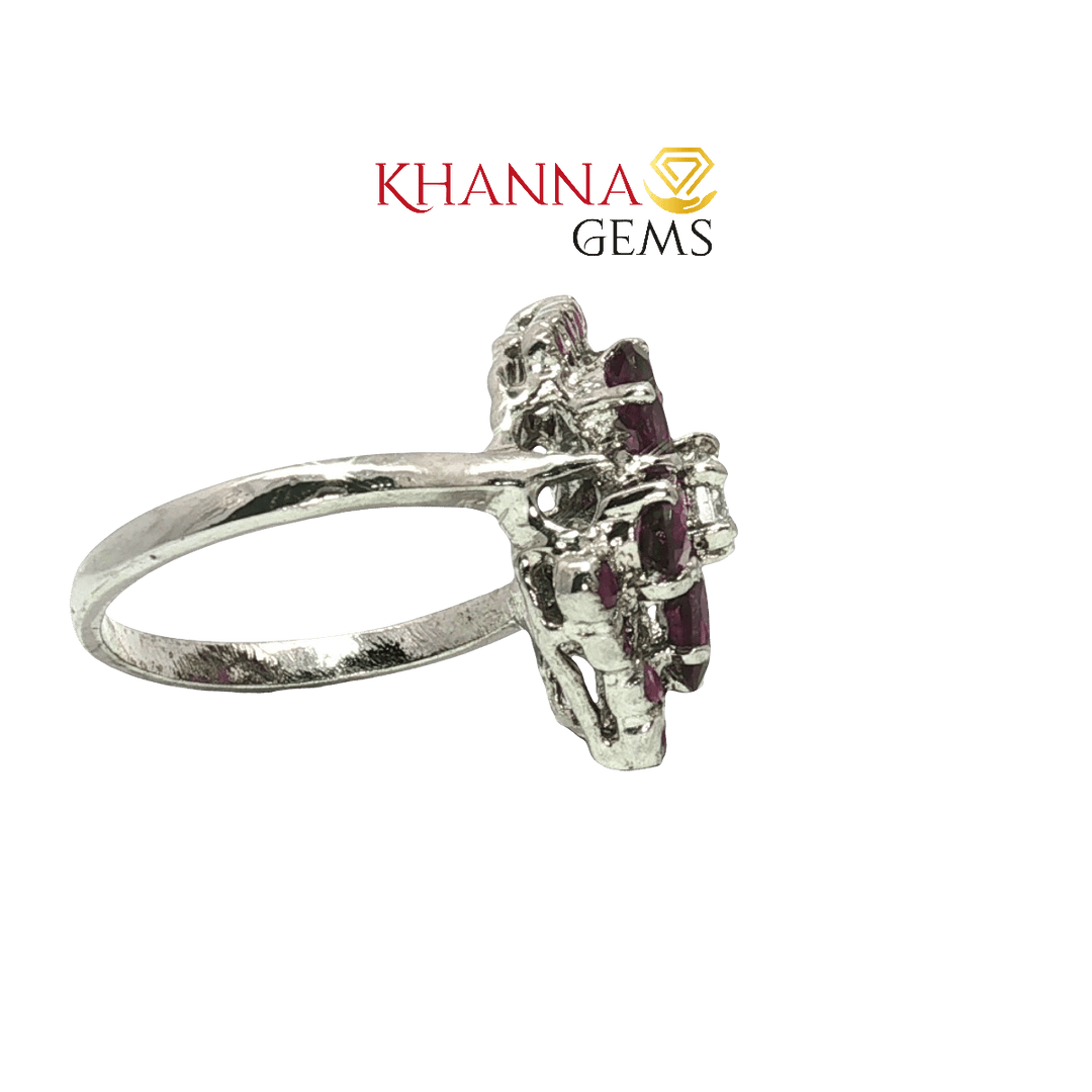 5.07/GM  CITRINE RUBYZIRCON RING Earrings - G0587