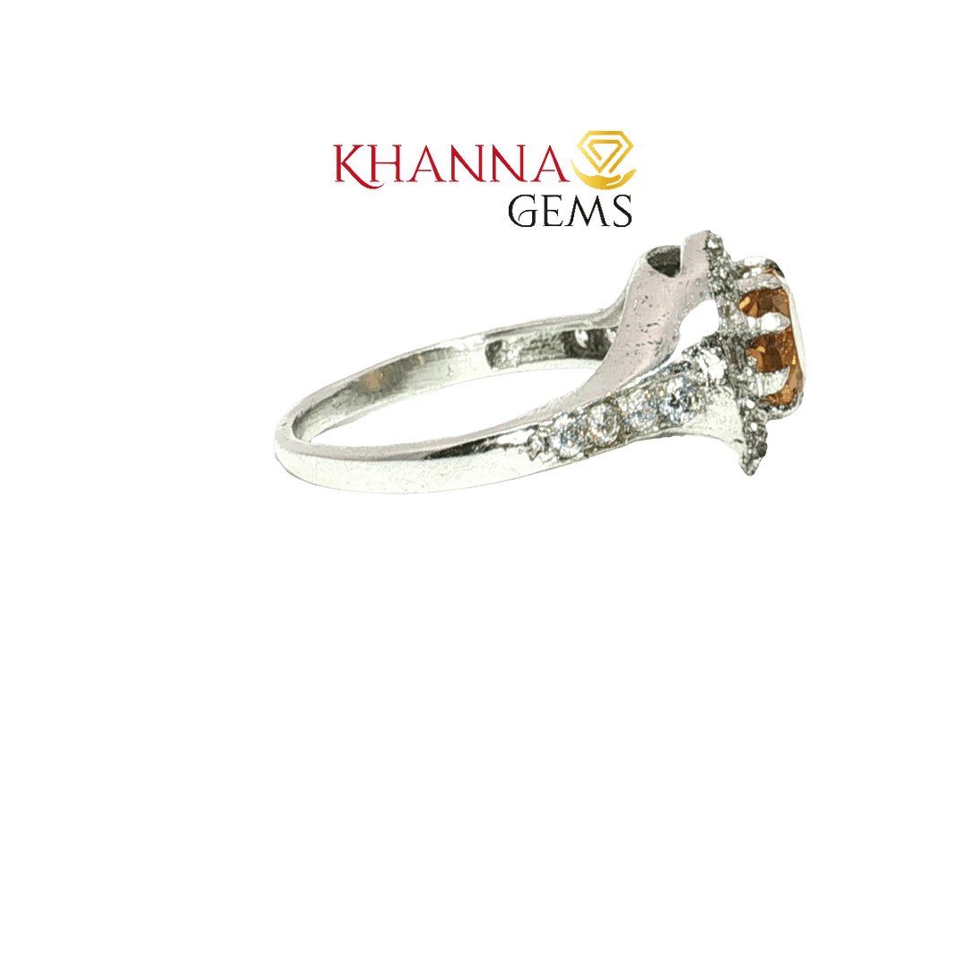 4.78/GM  CITRINE ZIRCON RING Earrings - G0534