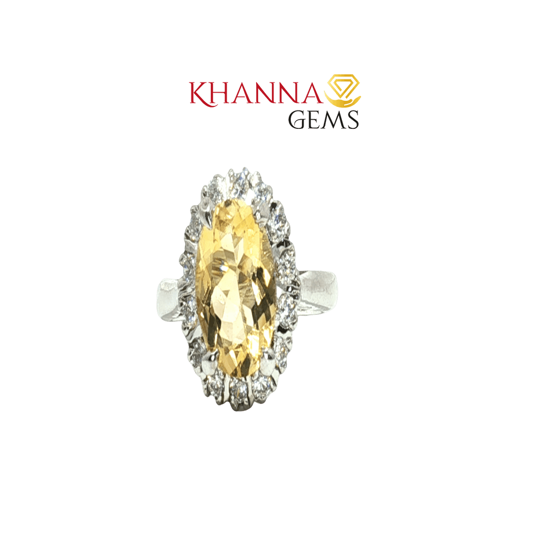 4.46/GM  CITRINE ZIRCON RING Earrings - G0530