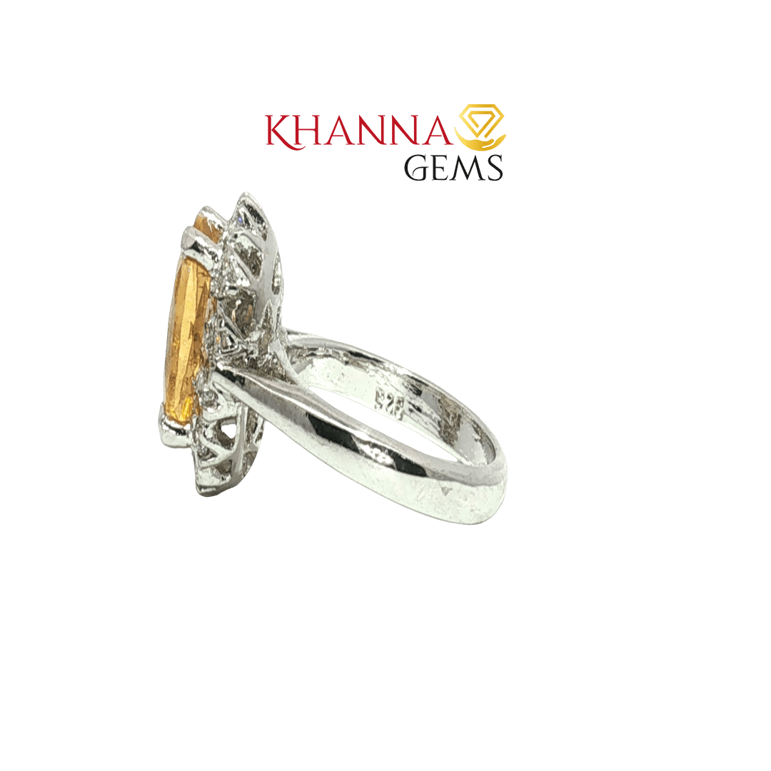 4.46/GM  CITRINE ZIRCON RING Earrings - G0530