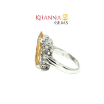 Load image into Gallery viewer, 3.91/GM  CITRINE ZIRCON RING Earrings - G0531