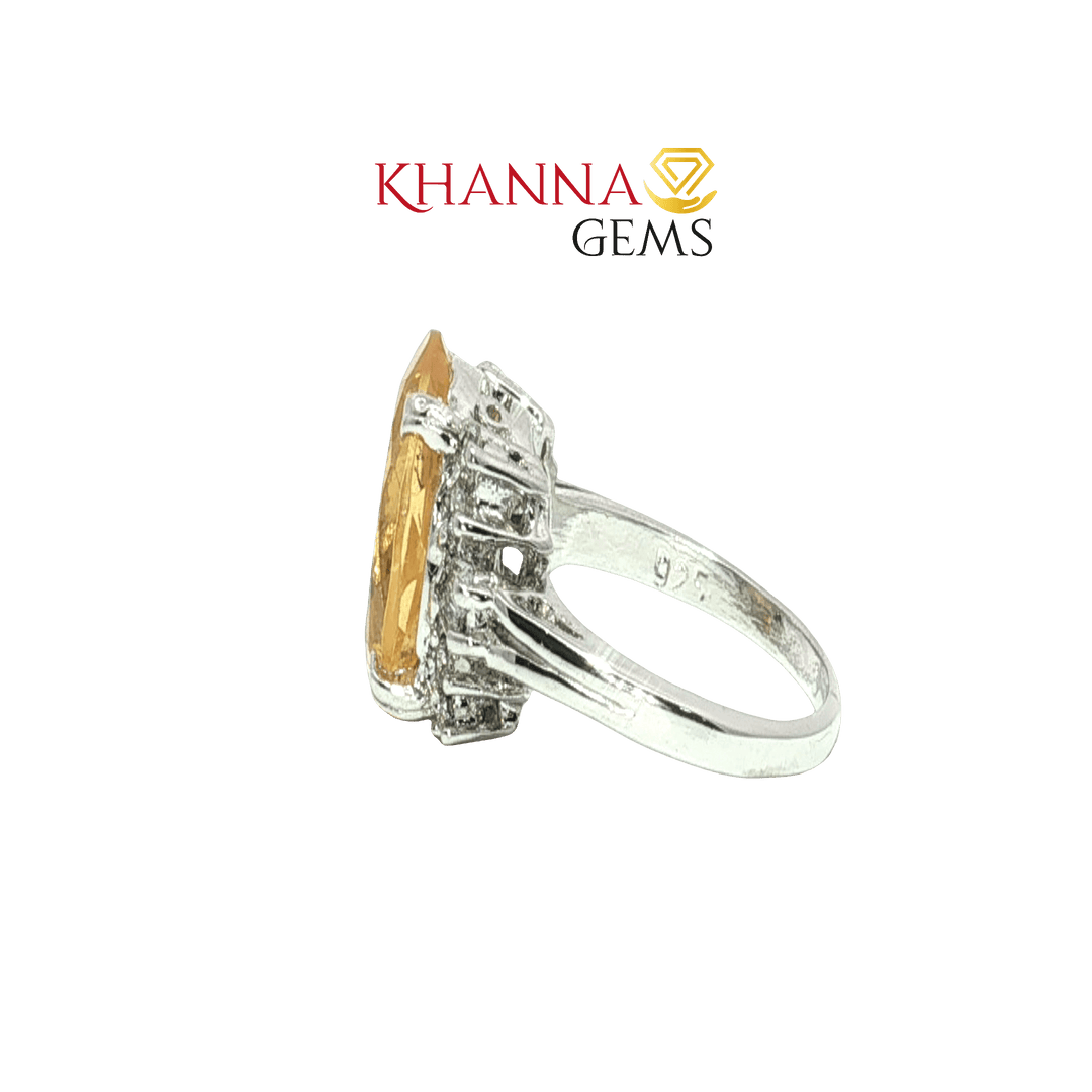 3.91/GM  CITRINE ZIRCON RING Earrings - G0531