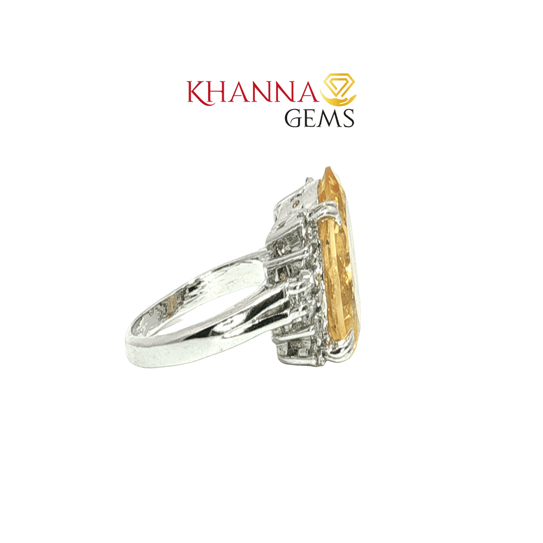 3.91/GM  CITRINE ZIRCON RING Earrings - G0531