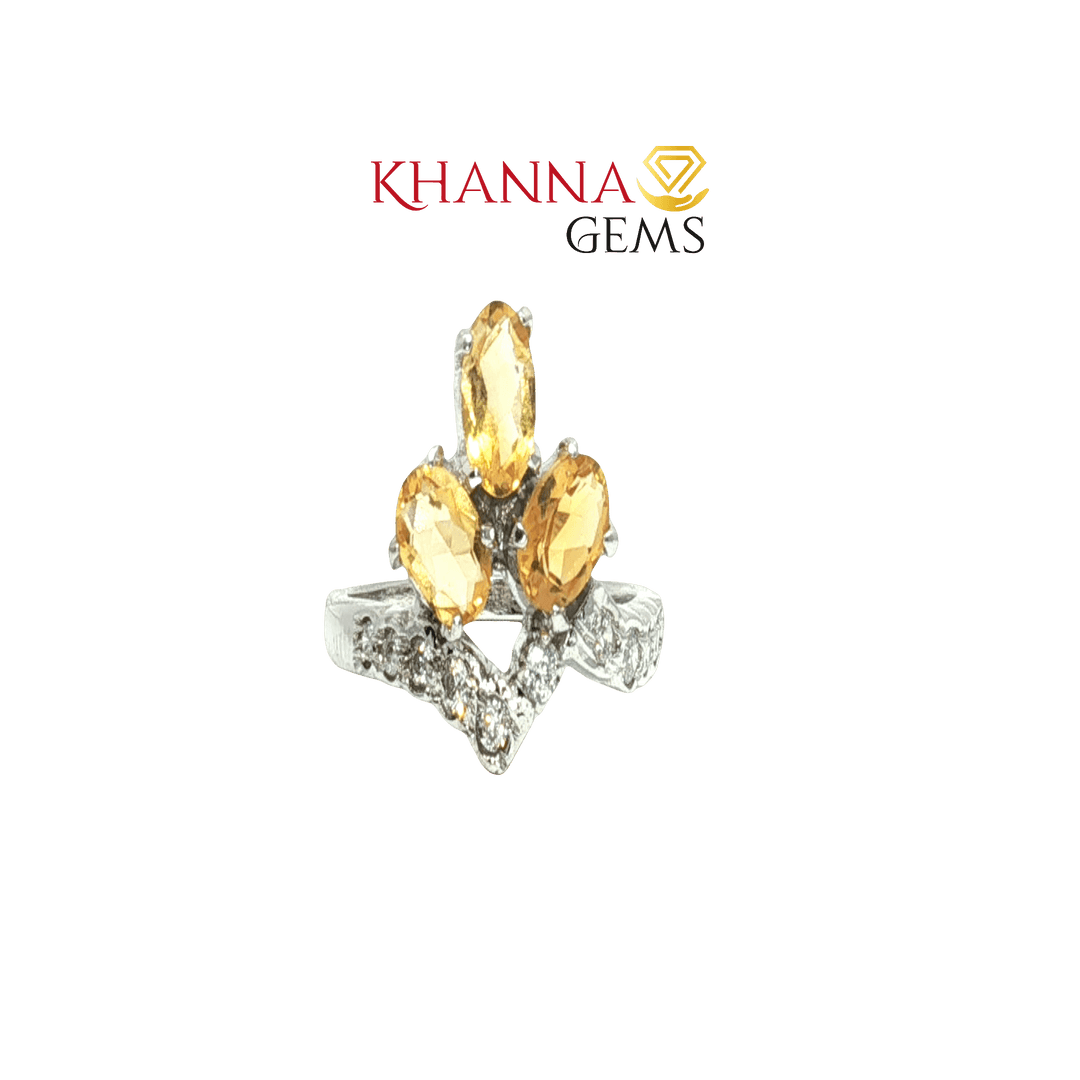 2.94/GM  CITRINE ZIRCON RING Earrings - G0532
